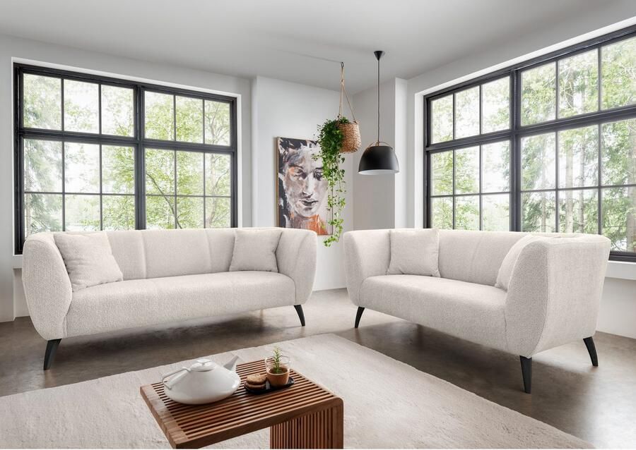 INOSIGN 2-zitsbank twee verschillende pootkleuren naar keuze - Foto 3