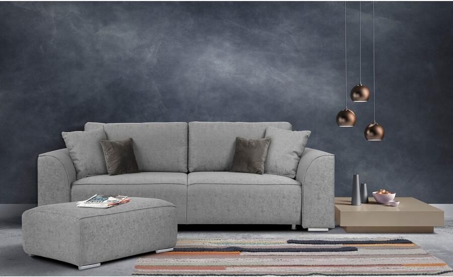 INOSIGN 3-zitsbank BEATRICE optionele slaapbank met bedlade B D H 250 107 92 cm - Foto 3