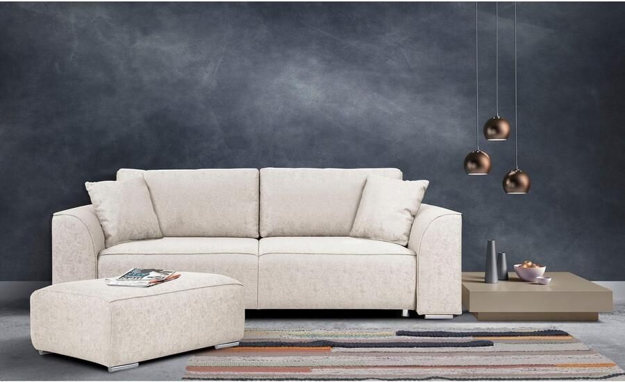 INOSIGN 3-zitsbank BEATRICE optionele slaapbank met bedlade B D H 250 107 92 cm - Foto 2