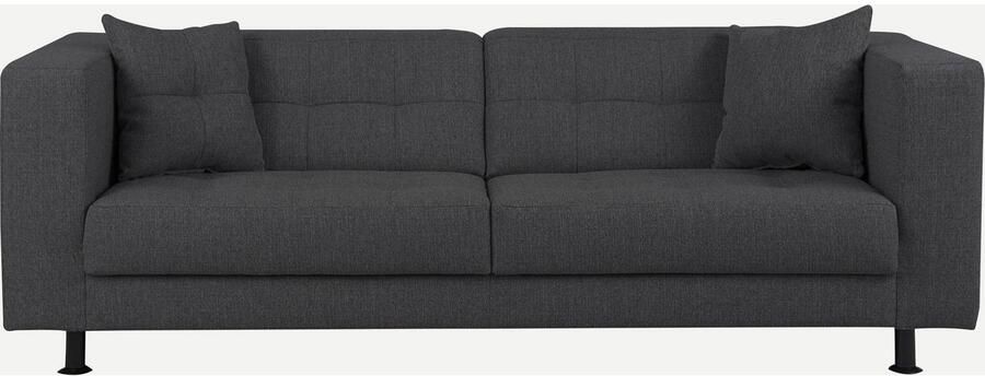 Home affaire 3-zitsbank Bengo met stiksels in de zitting en de rugleuning incl. sierkussen - Foto 3