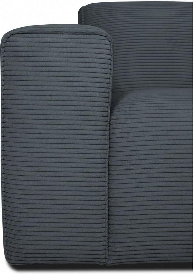 INOSIGN 3-zitsbank Clayton in een trendy ribfluwelen bekleding diverse combinaties mogelijk - Foto 3