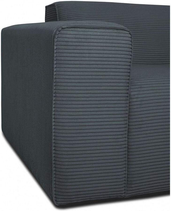 INOSIGN 3-zitsbank Clayton in een trendy ribfluwelen bekleding diverse combinaties mogelijk - Foto 2