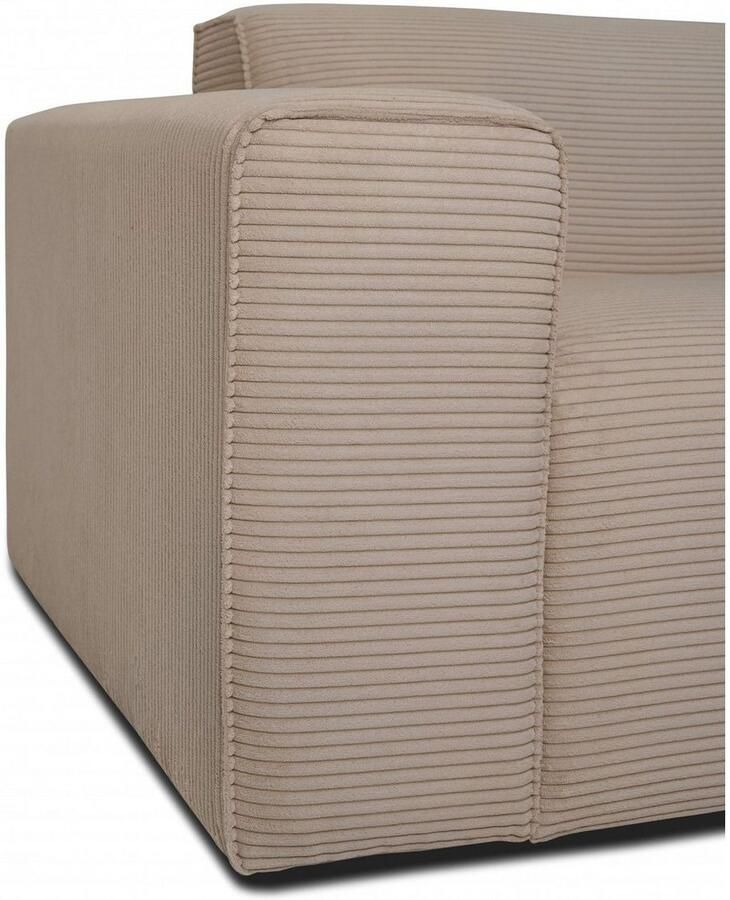 INOSIGN 3-zitsbank Clayton in een trendy ribfluwelen bekleding diverse combinaties mogelijk - Foto 2