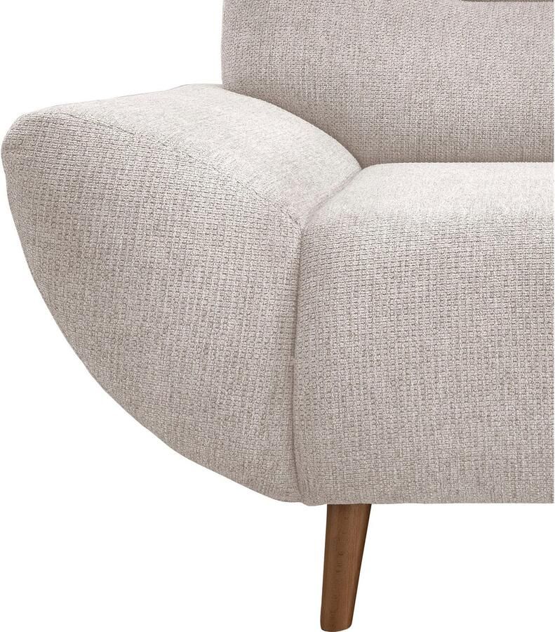 INOSIGN 3-zitsbank Drago elegant en tijdloos comfortabel met houten voet