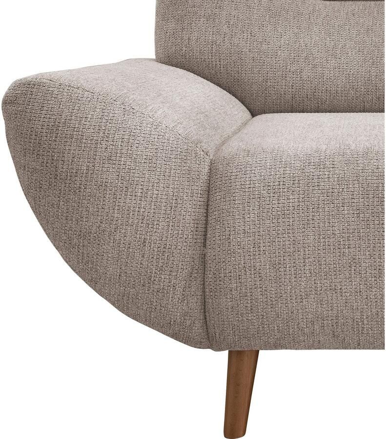 INOSIGN 3-zitsbank Drago elegant en tijdloos comfortabel met houten voet