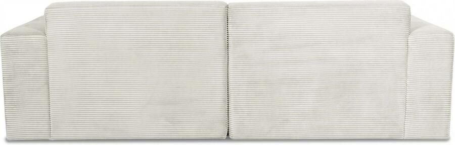 INOSIGN 3-zitsbank Koa 228 cm modulair bankstel in webstof cord Designbank zachte lounge-zitcomfort golfondersteuning tot aan de vloer - Foto 10