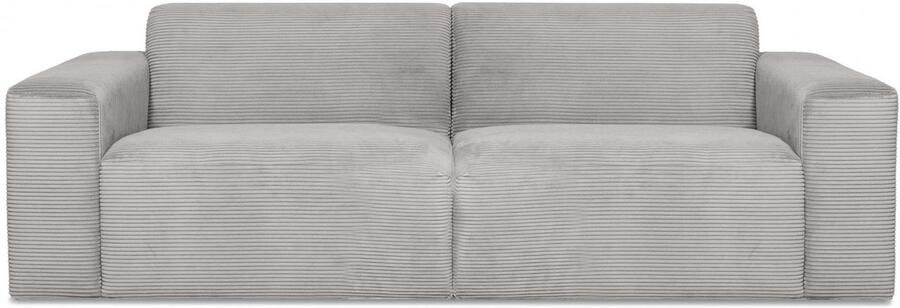 INOSIGN 3-zitsbank Koa 228 cm modulair bankstel in webstof cord Designbank zachte lounge-zitcomfort golfondersteuning tot aan de vloer - Foto 10