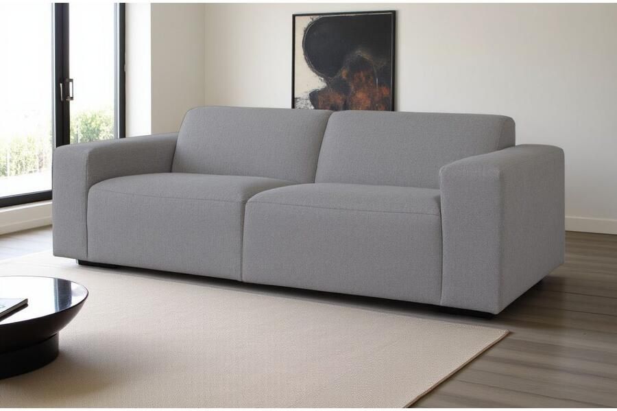 INOSIGN 3-zitsbank Koa 228 cm modulair bankstel in webstof cord Designbank zachte lounge-zitcomfort golfondersteuning tot aan de vloer - Foto 4