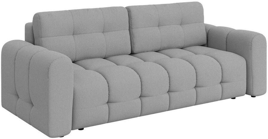 INOSIGN 3-zitsbank Manilla optioneel met bedfunctie B D H 265 117 91 cm met golfondersteuning in verschillende materialen en kleuren - Foto 4