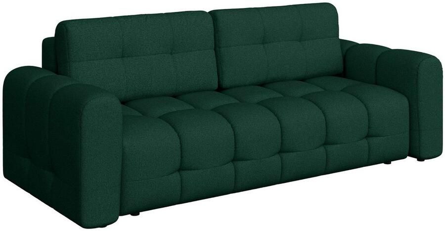 INOSIGN 3-zitsbank Manilla optioneel met bedfunctie B D H 265 117 91 cm met golfondersteuning in verschillende materialen en kleuren - Foto 4