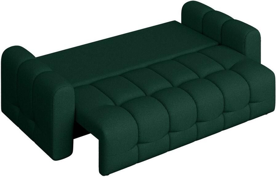 INOSIGN 3-zitsbank Manilla optioneel met bedfunctie B D H 265 117 91 cm met golfondersteuning in verschillende materialen en kleuren - Foto 2