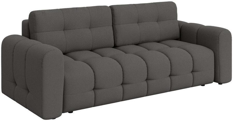 INOSIGN 3-zitsbank Manilla optioneel met bedfunctie B D H 265 117 91 cm met golfondersteuning in verschillende materialen en kleuren - Foto 4