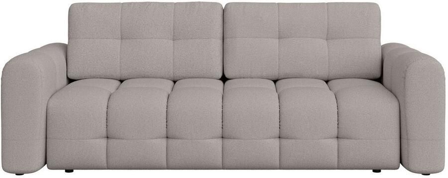 INOSIGN 3-zitsbank Manilla optioneel met bedfunctie B D H 265 117 91 cm met golfondersteuning in verschillende materialen en kleuren - Foto 6