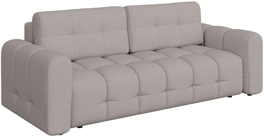 INOSIGN 3-zitsbank Manilla optioneel met bedfunctie B D H 265 117 91 cm met golfondersteuning in verschillende materialen en kleuren - Foto 4