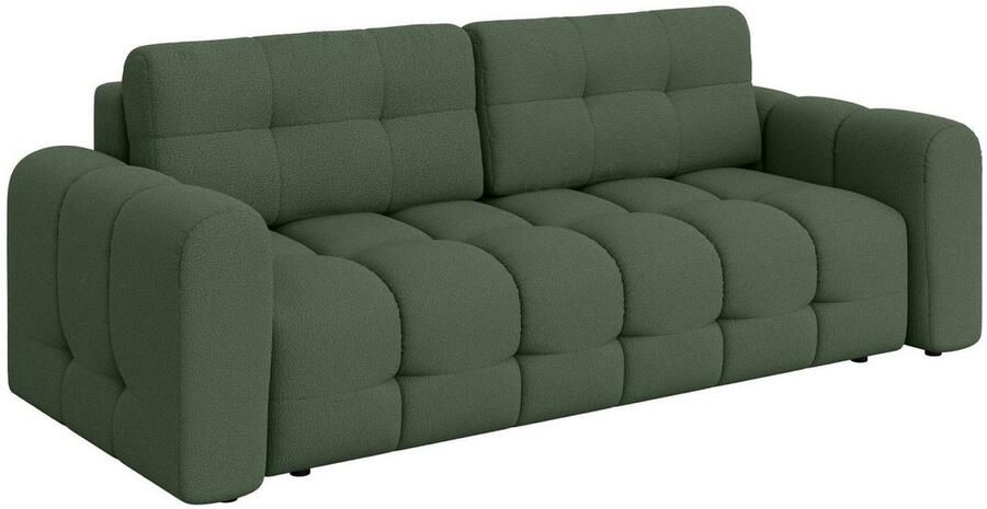 INOSIGN 3-zitsbank Manilla optioneel met bedfunctie B D H 265 117 91 cm met golfondersteuning in verschillende materialen en kleuren - Foto 4