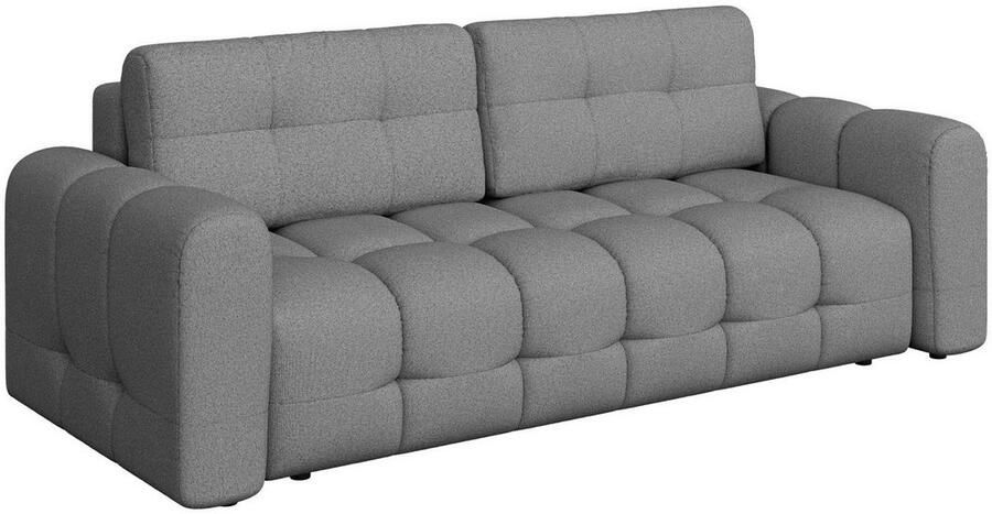 INOSIGN 3-zitsbank Manilla optioneel met bedfunctie B D H 265 117 91 cm met golfondersteuning in verschillende materialen en kleuren - Foto 4