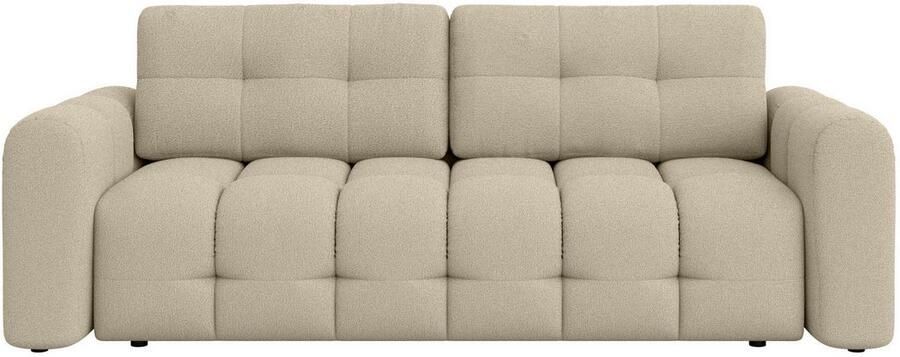 INOSIGN 3-zitsbank Manilla optioneel met bedfunctie B D H 265 117 91 cm met golfondersteuning in verschillende materialen en kleuren - Foto 6