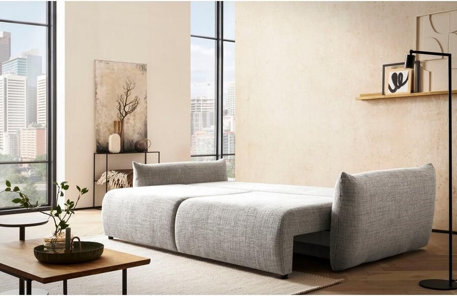 Home affaire 3-zitsbank MAVAS slaapbank met bedlade ca. 240 108 cm (ligoppervlak 212 145 cm) ribfluweel chenille structuur - Foto 7