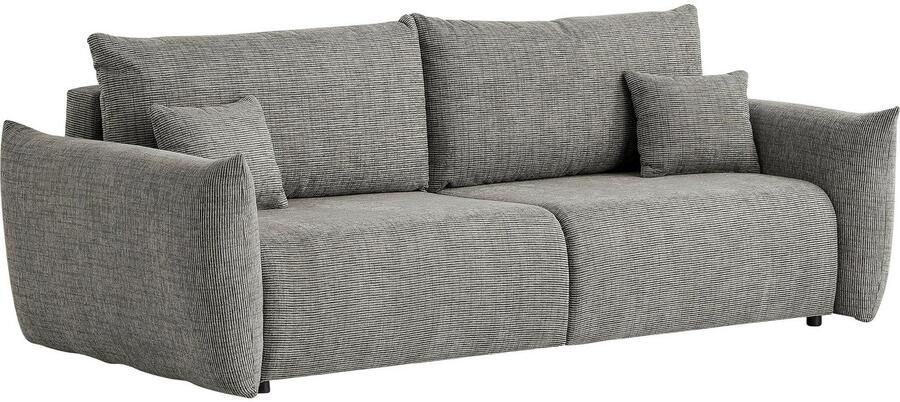 Home affaire 3-zitsbank MAVAS slaapbank met bedlade ca. 240 108 cm (ligoppervlak 212 145 cm) ribfluweel chenille structuur - Foto 12