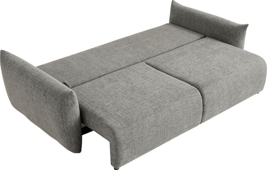 Home affaire 3-zitsbank MAVAS slaapbank met bedlade ca. 240 108 cm (ligoppervlak 212 145 cm) ribfluweel chenille structuur - Foto 10
