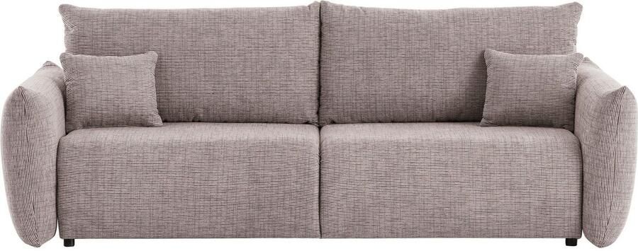 Home affaire 3-zitsbank MAVAS slaapbank met bedlade ca. 240 108 cm (ligoppervlak 212 145 cm) ribfluweel chenille structuur - Foto 13