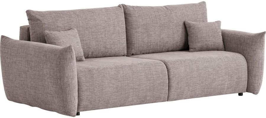 Home affaire 3-zitsbank MAVAS slaapbank met bedlade ca. 240 108 cm (ligoppervlak 212 145 cm) ribfluweel chenille structuur - Foto 11