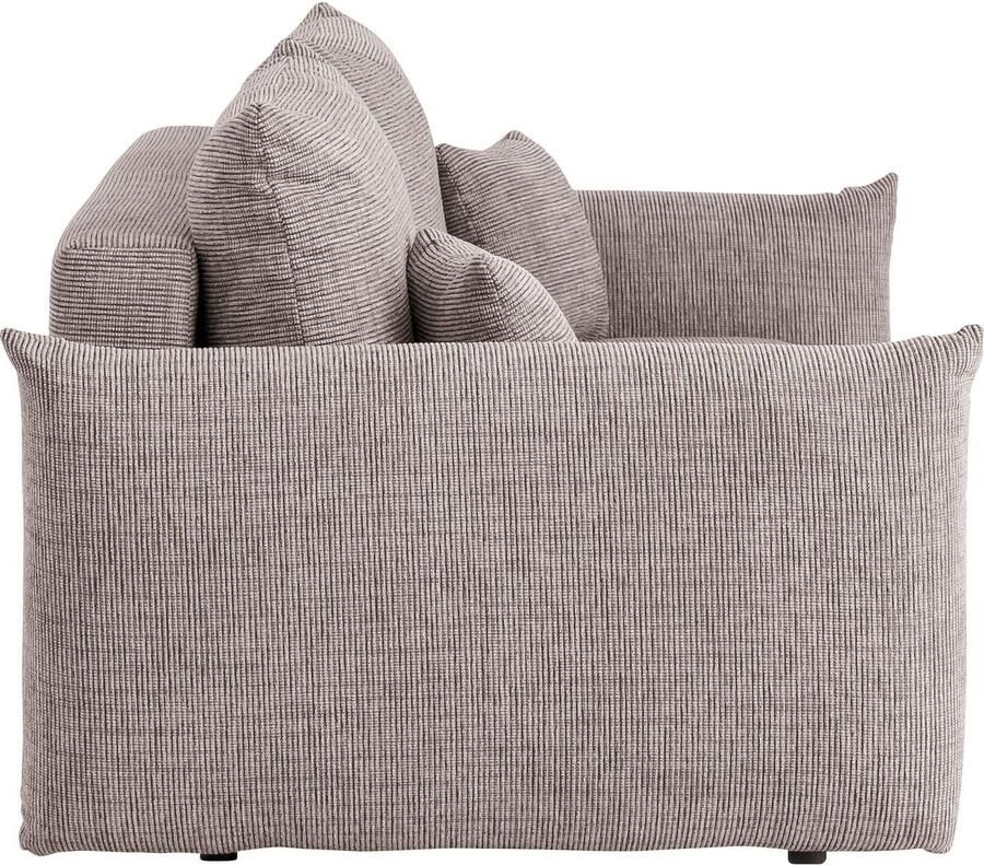 Home affaire 3-zitsbank MAVAS slaapbank met bedlade ca. 240 108 cm (ligoppervlak 212 145 cm) ribfluweel chenille structuur - Foto 2