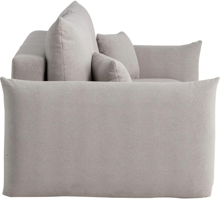 Home affaire 3-zitsbank MAVAS slaapbank met bedlade ca. 240 108 cm (ligoppervlak 212 145 cm) ribfluweel chenille structuur - Foto 2