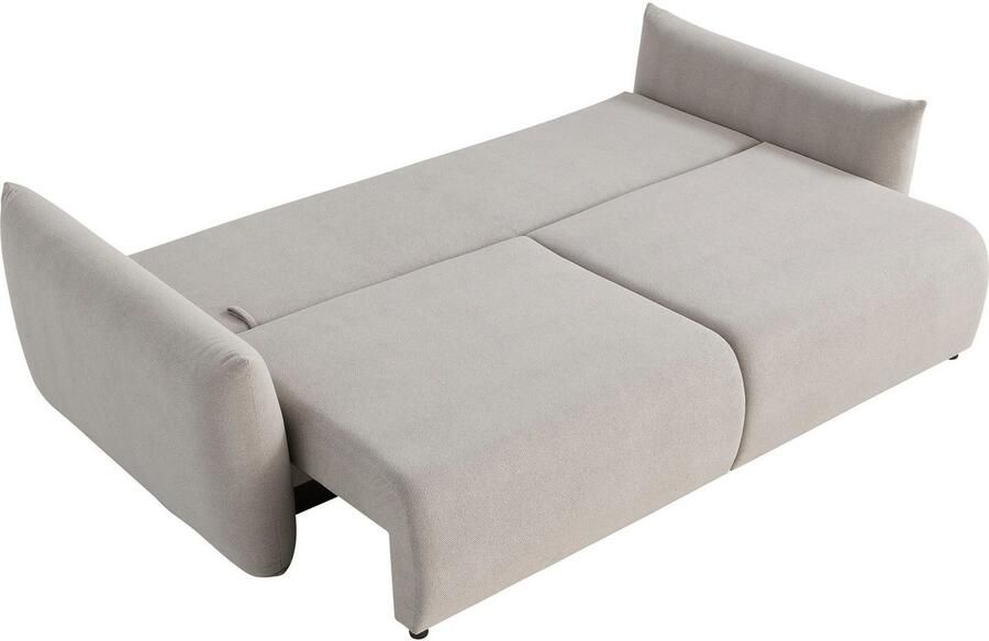 Home affaire 3-zitsbank MAVAS slaapbank met bedlade ca. 240 108 cm (ligoppervlak 212 145 cm) ribfluweel chenille structuur - Foto 8