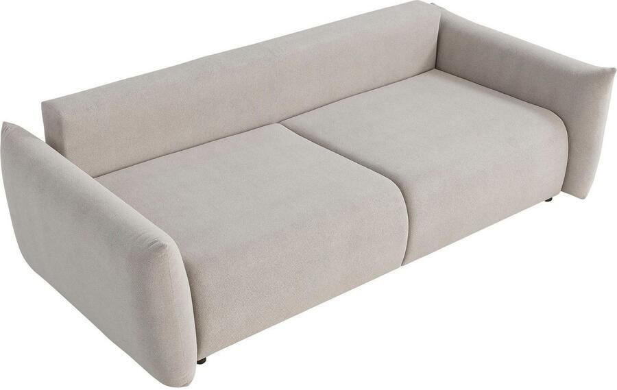 Home affaire 3-zitsbank MAVAS slaapbank met bedlade ca. 240 108 cm (ligoppervlak 212 145 cm) ribfluweel chenille structuur - Foto 10
