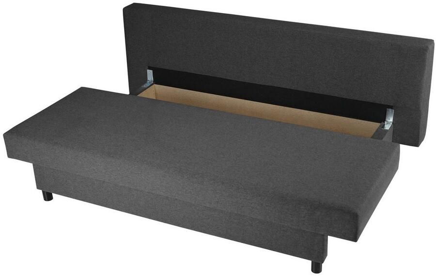 INOSIGN 3-zitsbank SAWYER slaapbank met bedlade en golfvering onderhoudsvriendelijke bekleding: velvet & structuur b d h 193 86 83 5 cm - Foto 2