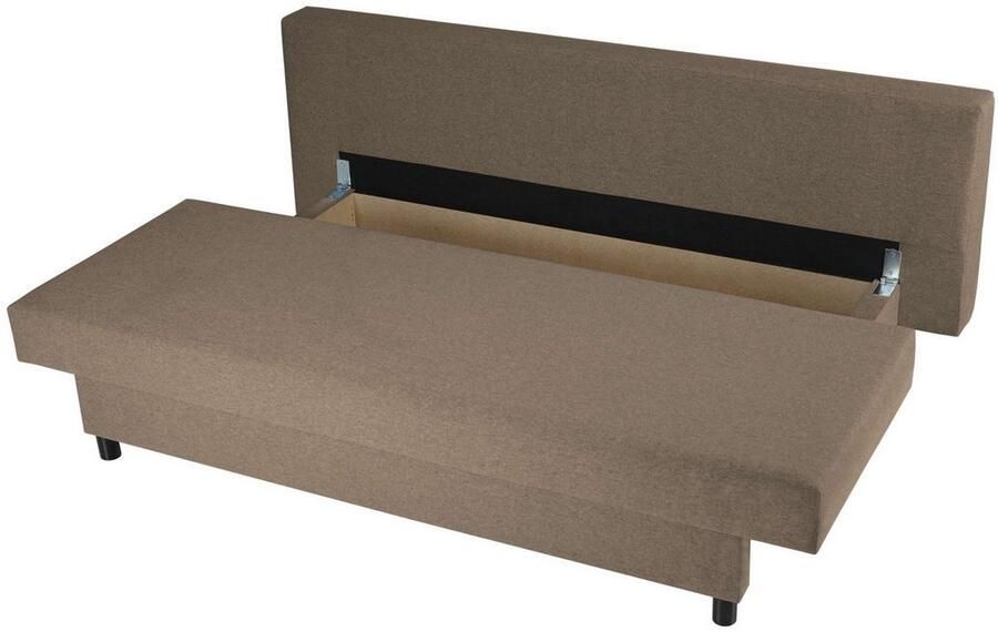 INOSIGN 3-zitsbank SAWYER slaapbank met bedlade en golfvering onderhoudsvriendelijke bekleding: velvet & structuur b d h 193 86 83 5 cm - Foto 2