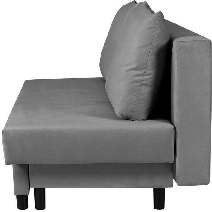 INOSIGN 3-zitsbank SAWYER slaapbank met bedlade en golfvering onderhoudsvriendelijke bekleding: velvet & structuur b d h 193 86 83 5 cm