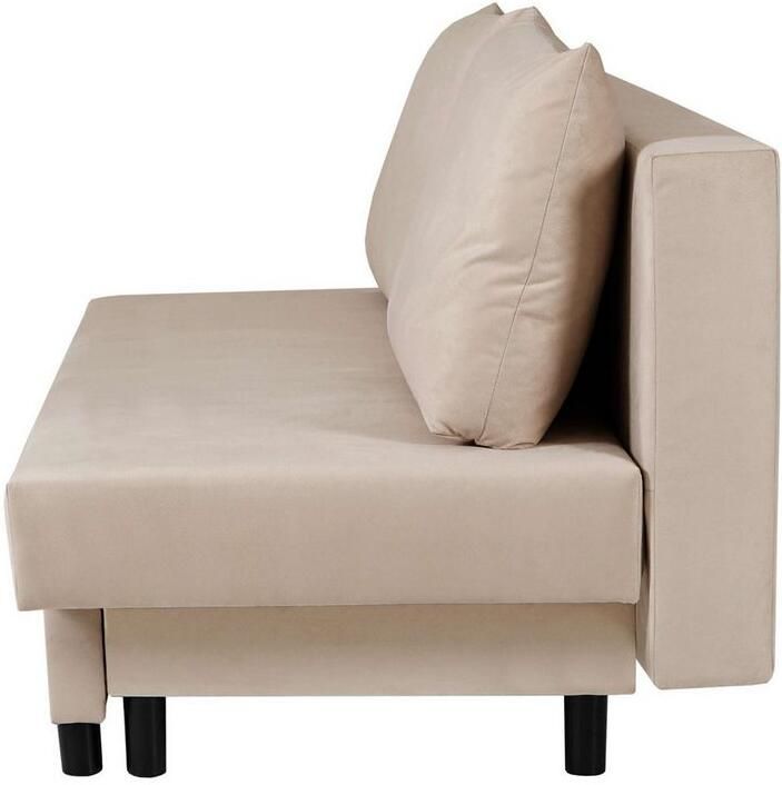 INOSIGN 3-zitsbank SAWYER slaapbank met bedlade en golfvering onderhoudsvriendelijke bekleding: velvet & structuur b d h 193 86 83 5 cm