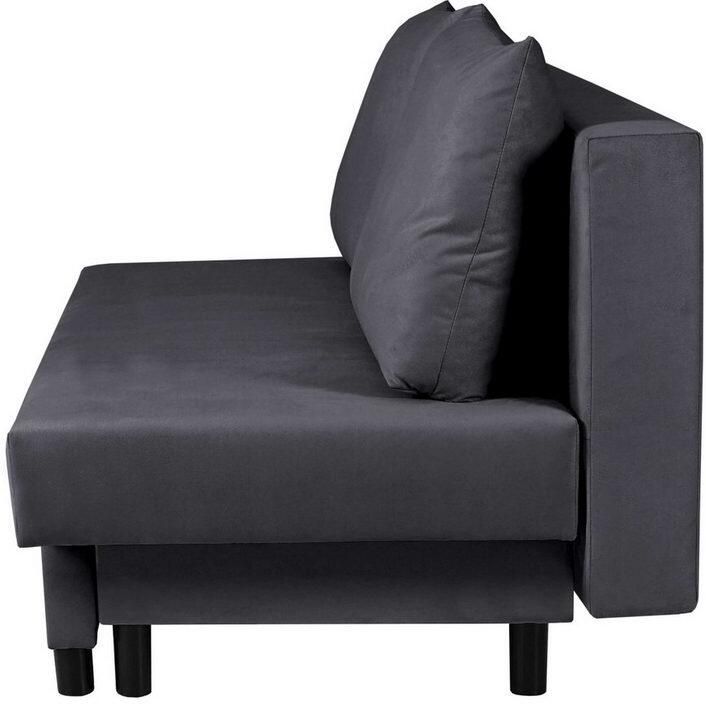 INOSIGN 3-zitsbank SAWYER slaapbank met bedlade en golfvering onderhoudsvriendelijke bekleding: velvet & structuur b d h 193 86 83 5 cm - Foto 2