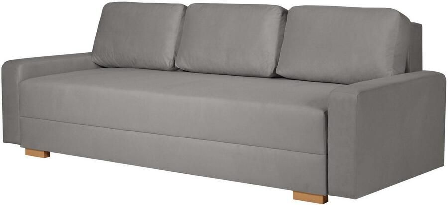 INOSIGN 3-zitsbank SHERIDIAN slaapbank met bedlade in fijncord en velvet met golvende ondervering moderne bekleding b h d 225 94 80 - Foto 4