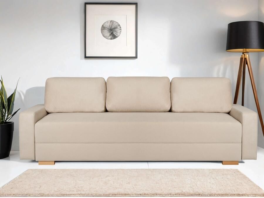 INOSIGN 3-zitsbank SHERIDIAN slaapbank met bedlade in fijncord en velvet met golvende ondervering moderne bekleding b h d 225 94 80 - Foto 8