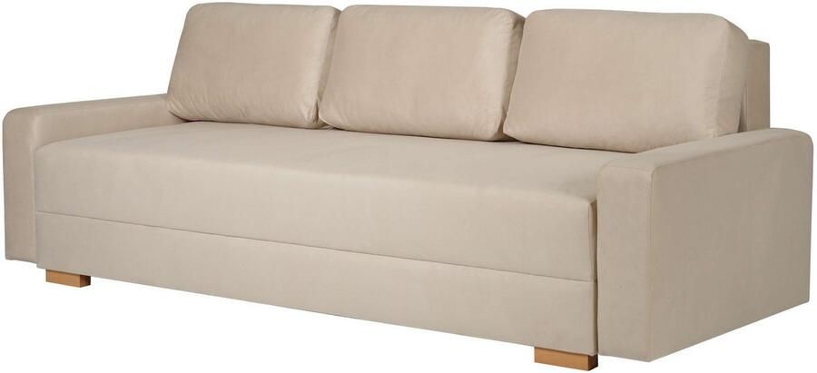 INOSIGN 3-zitsbank SHERIDIAN slaapbank met bedlade in fijncord en velvet met golvende ondervering moderne bekleding b h d 225 94 80 - Foto 4