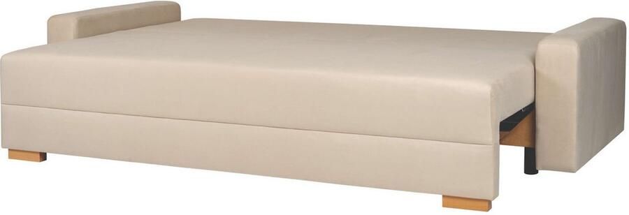 INOSIGN 3-zitsbank SHERIDIAN slaapbank met bedlade in fijncord en velvet met golvende ondervering moderne bekleding b h d 225 94 80 - Foto 6