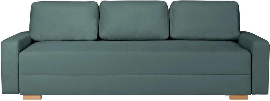 INOSIGN 3-zitsbank SHERIDIAN slaapbank met bedlade in fijncord en velvet met golvende ondervering moderne bekleding b h d 225 94 80 - Foto 5