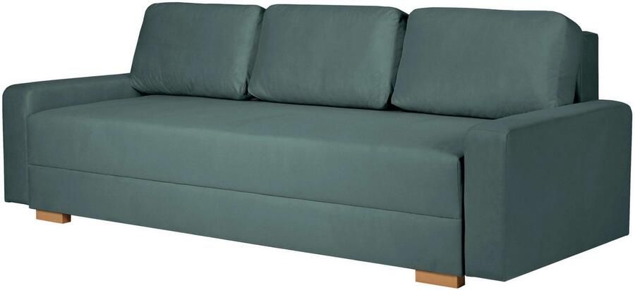 INOSIGN 3-zitsbank SHERIDIAN slaapbank met bedlade in fijncord en velvet met golvende ondervering moderne bekleding b h d 225 94 80 - Foto 4