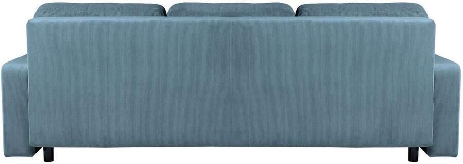 INOSIGN 3-zitsbank SHERIDIAN slaapbank met bedlade in fijncord en velvet met golvende ondervering moderne bekleding b h d 225 94 80 - Foto 5