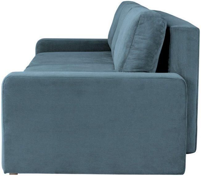 INOSIGN 3-zitsbank SHERIDIAN slaapbank met bedlade in fijncord en velvet met golvende ondervering moderne bekleding b h d 225 94 80 - Foto 2