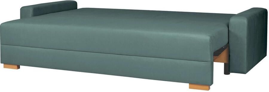 INOSIGN 3-zitsbank SHERIDIAN slaapbank met bedlade in fijncord en velvet met golvende ondervering moderne bekleding b h d 225 94 80 - Foto 6