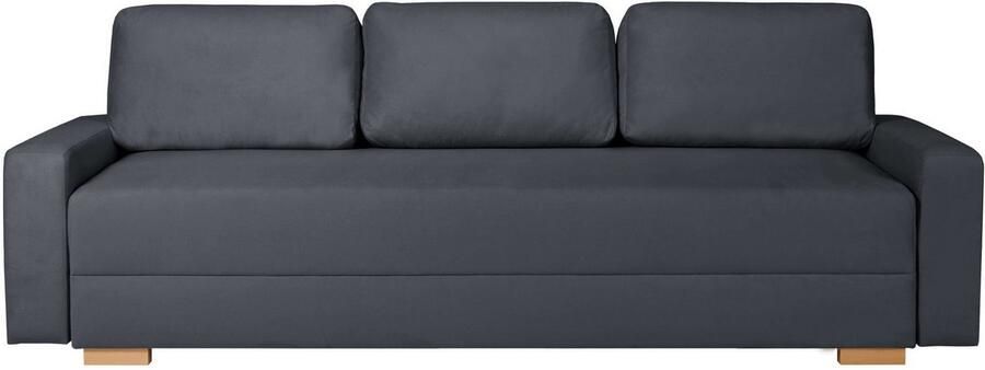 INOSIGN 3-zitsbank SHERIDIAN slaapbank met bedlade in fijncord en velvet met golvende ondervering moderne bekleding b h d 225 94 80 - Foto 5