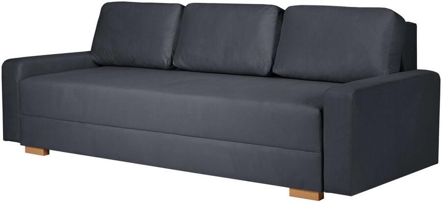 INOSIGN 3-zitsbank SHERIDIAN slaapbank met bedlade in fijncord en velvet met golvende ondervering moderne bekleding b h d 225 94 80 - Foto 4