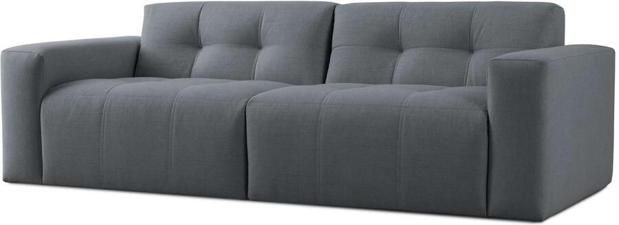 INOSIGN 3-zitsbank Tapley Breedte 220 cm fijne structuur met knoopstiksel vloerhoog - Foto 4