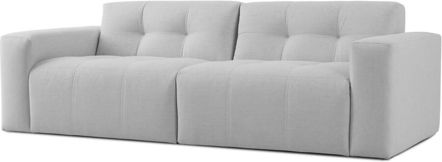 INOSIGN 3-zitsbank Tapley Breedte 220 cm fijne structuur met knoopstiksel vloerhoog - Foto 4