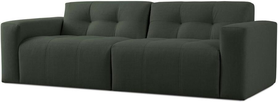 INOSIGN 3-zitsbank Tapley Breedte 220 cm fijne structuur met knoopstiksel vloerhoog - Foto 4