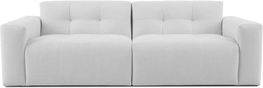 INOSIGN 3-zitsbank Tapley Breedte 220 cm fijne structuur met knoopstiksel vloerhoog - Foto 5